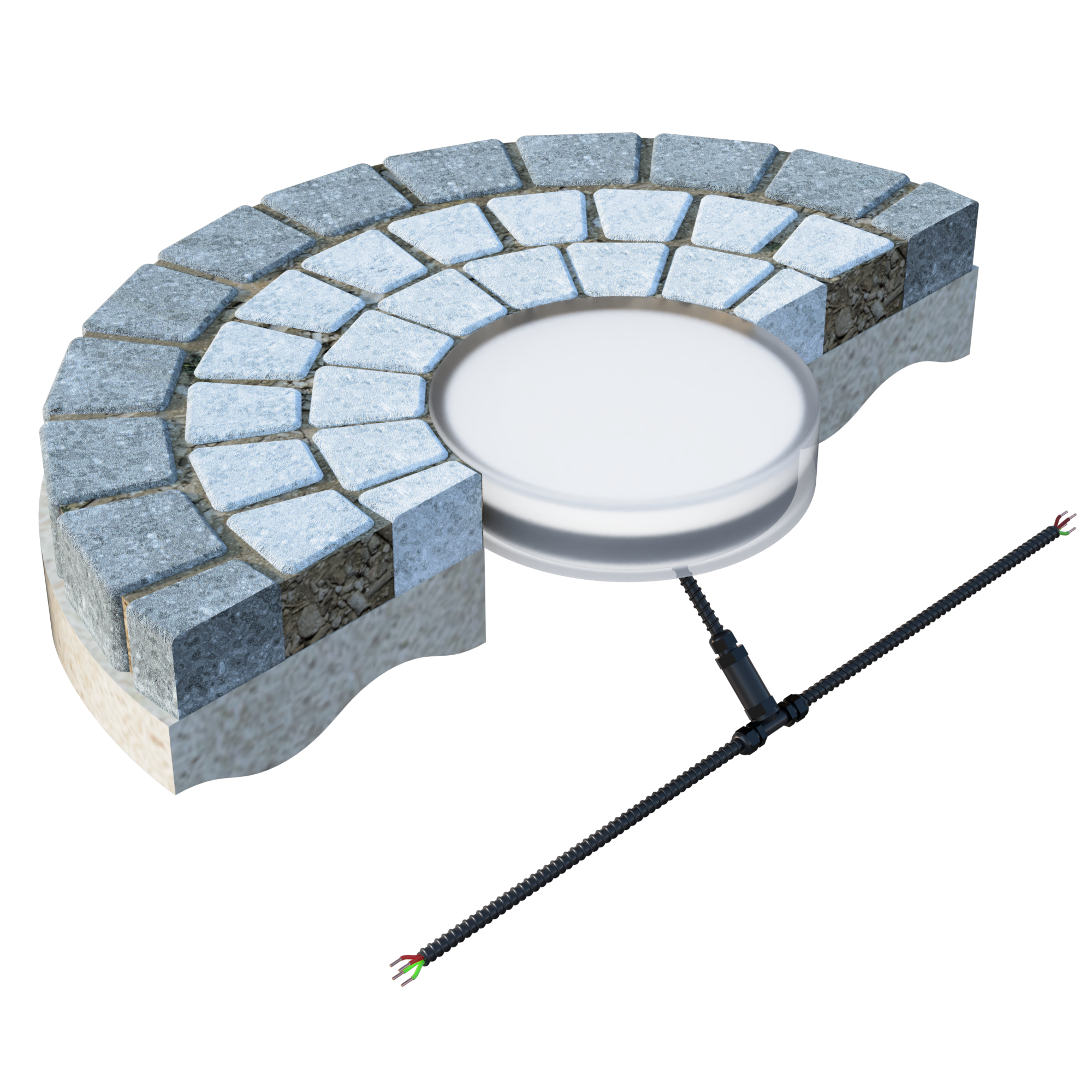 Светодиодная брусчатка D150